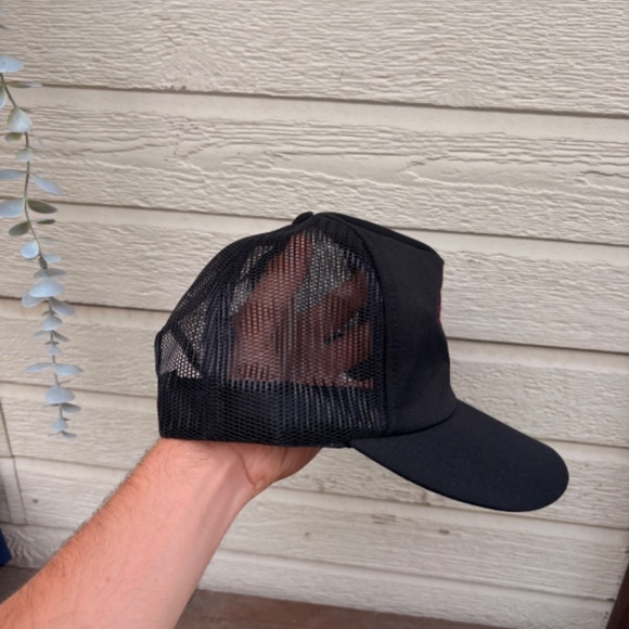 vintage UPSALA Firefighter trucker hat mesh snapback black - Picture 2 of 4